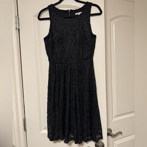 Soprano Sleeveless Lacey Little Black Dress